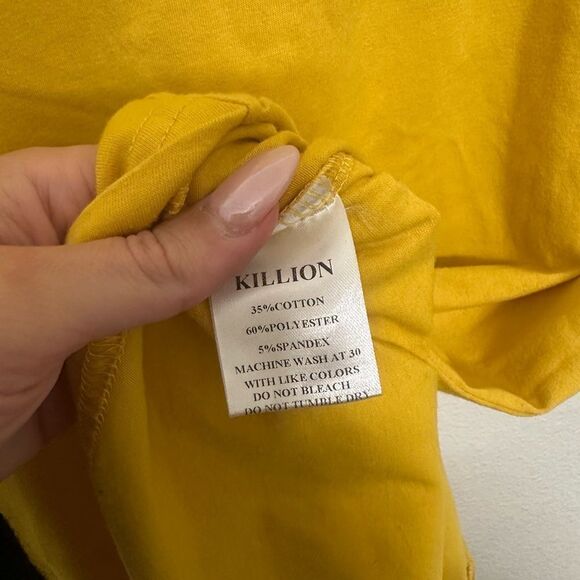 Killion Men's Yellow T-Shirt - Picture 5 of 6